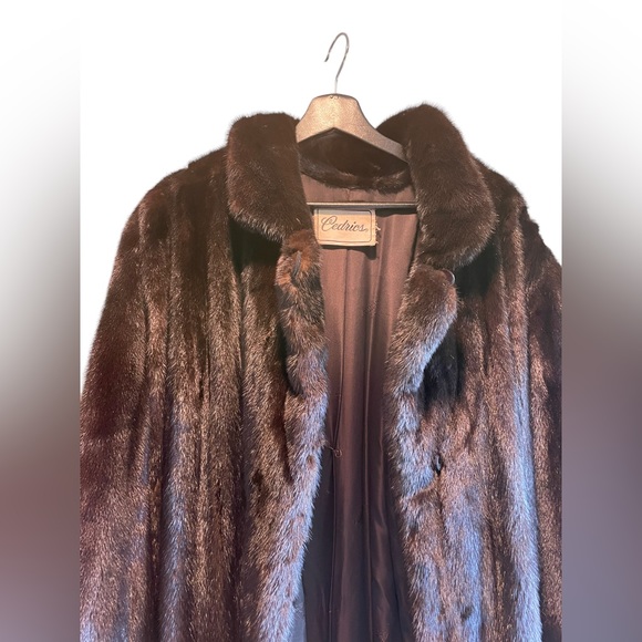 Beautiful Valentino Vintage Ladies Full Length Black Mink Fur Coat Size Large - Picture 13 of 16